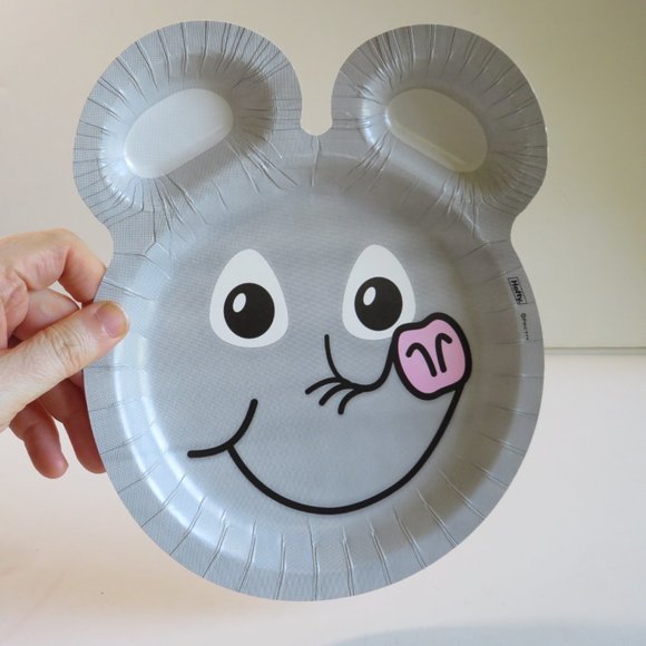 GRAY ELEPHANT ZOO PALS Hefty paper plate (1 item) - Picture 2 of 4